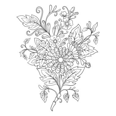 Anahat vintage çiçek buketi veya desen