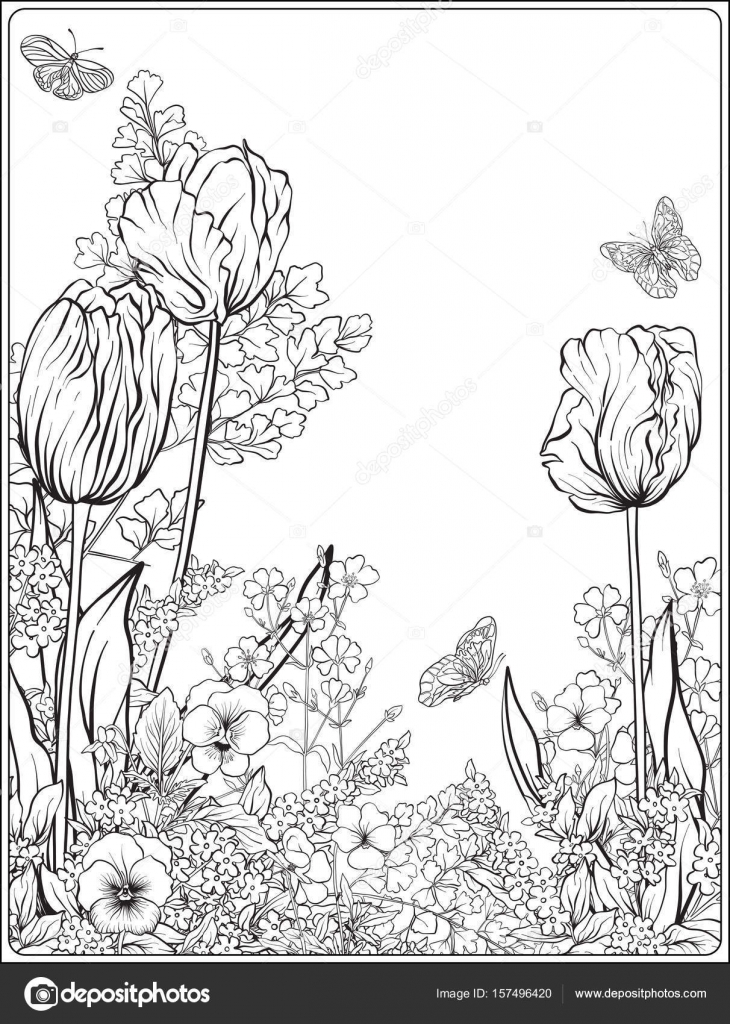 Samenstelling Met Lentebloemen Tulpen Narcissen Viooltjes Voor