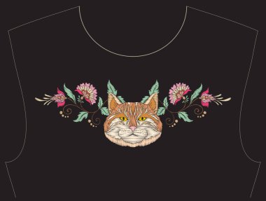 Nakış yaka, yaka T-shirt, bluz, gömlek için için. Patt