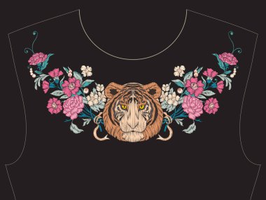 Nakış yaka, yaka T-shirt, bluz, gömlek için.