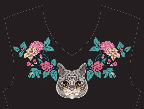 Nakış yaka, yaka T-shirt, bluz, gömlek için için. Patt