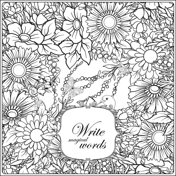 Kelebekler ve arılar ile çiçek desenli