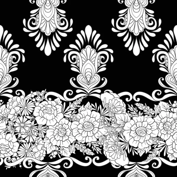 Patrón sin costura floral — Vector de stock