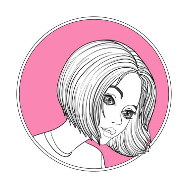 Genç ve güzel bir kız.