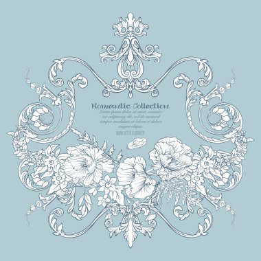 Yaz çiçek: poppy, nergis, anemon, violet, botanik s