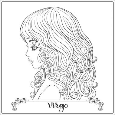 Başak. Belirtileri şeklinde güzel bir genç kız