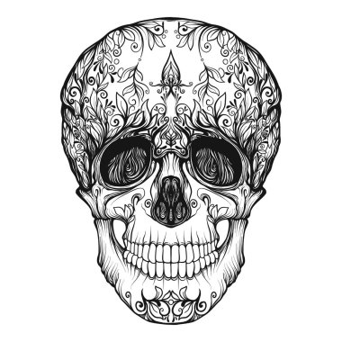 Şeker kafatası. Ölülerin günü geleneksel sembolü.