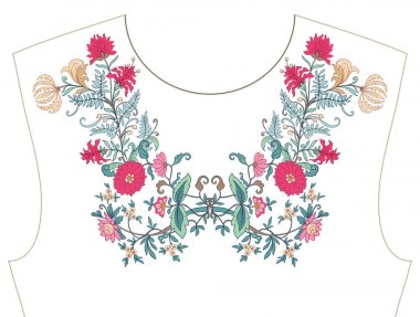 Nakış yaka, yaka T-shirt, bluz, gömlek için için. Patt