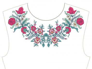 Nakış yaka, yaka T-shirt, bluz, gömlek için için. Patt