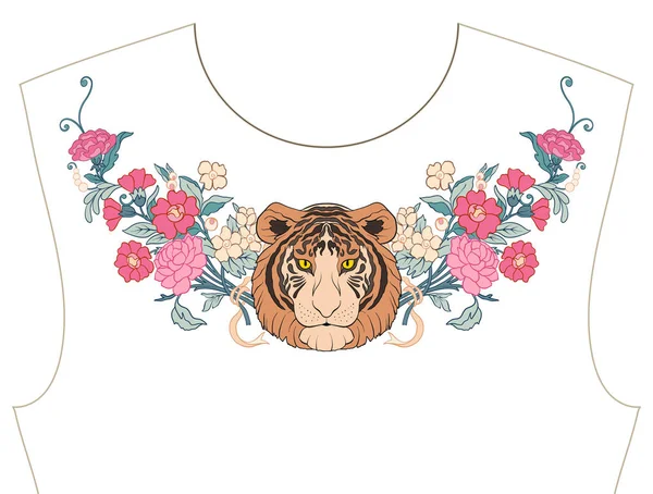 Nakış yaka, yaka T-shirt, bluz, gömlek için için. Patt