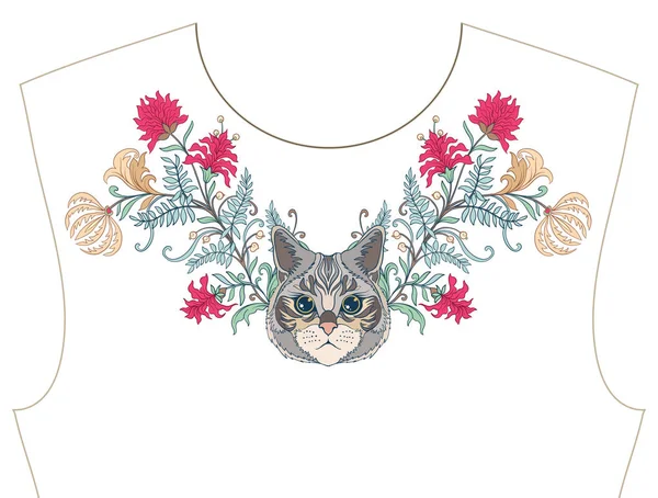 Nakış yaka, yaka T-shirt, bluz, gömlek için için. Patt