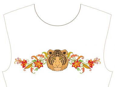 Nakış yaka, yaka T-shirt, bluz, gömlek için için. Patt