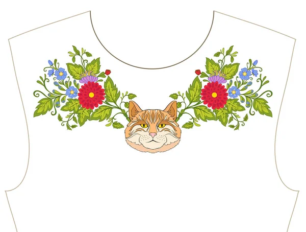 Nakış yaka, yaka T-shirt, bluz, gömlek için için. Patt