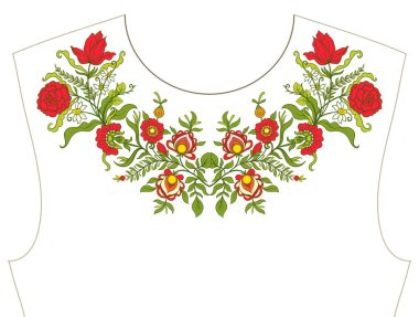 Nakış yaka, yaka T-shirt, bluz, gömlek için için. Patt