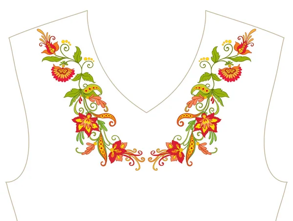 Nakış yaka, yaka T-shirt, bluz, gömlek için için. Patt