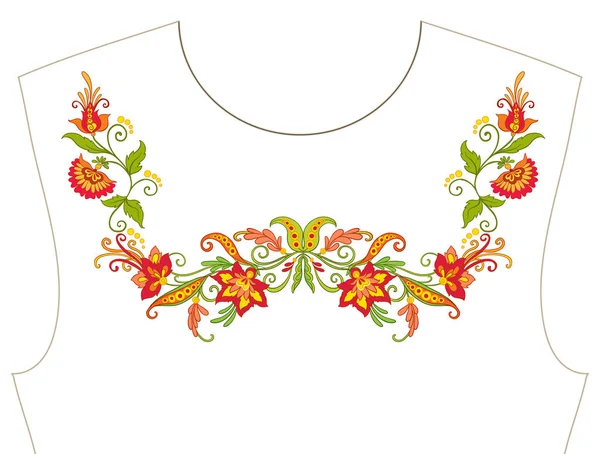 Nakış yaka, yaka T-shirt, bluz, gömlek için için. Patt