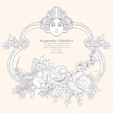 Yaz çiçek: poppy, nergis, anemon, violet, botanik s