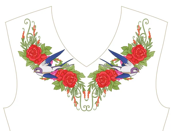 Nakış yaka, yaka T-shirt, bluz, gömlek için için. Patt