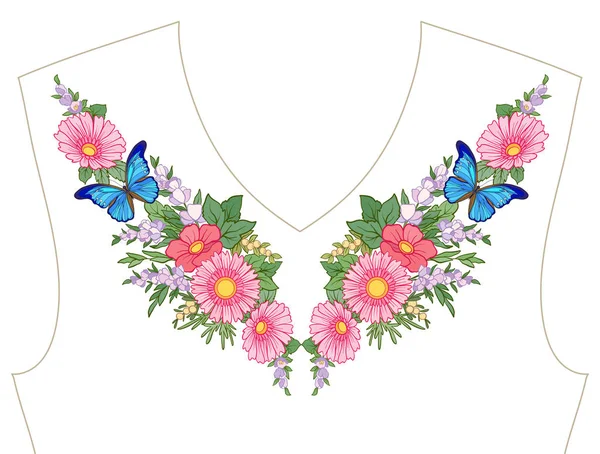 Nakış yaka, yaka T-shirt, bluz, gömlek için için. Patt