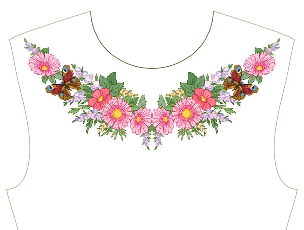 Nakış yaka, yaka T-shirt, bluz, gömlek için için. Patt