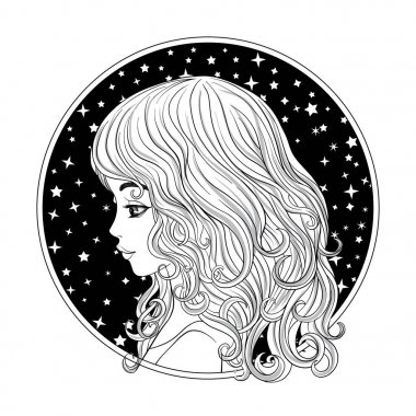 Genç ve güzel bir kız.