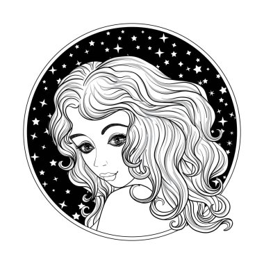 Genç ve güzel bir kız.