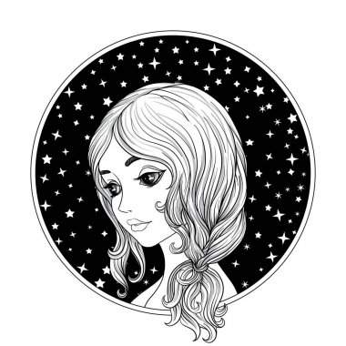 Genç ve güzel bir kız.