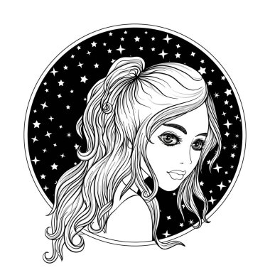 Genç ve güzel bir kız.