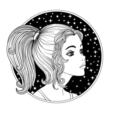 Genç ve güzel bir kız.