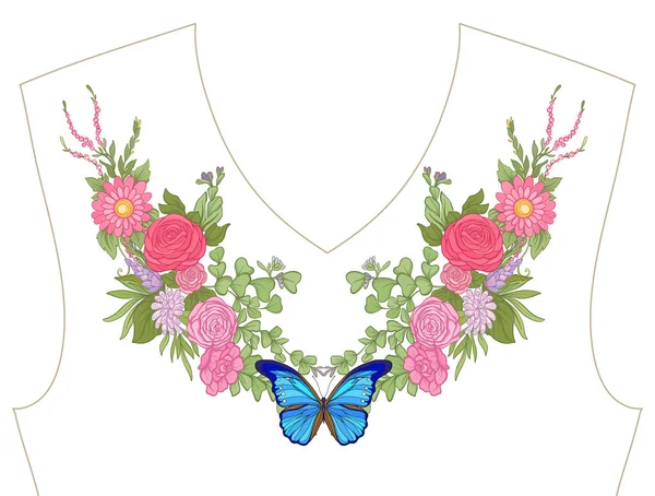 Nakış yaka, yaka T-shirt, bluz, gömlek için için. Patt