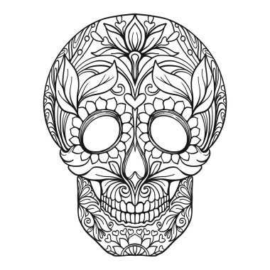 Şeker kafatası. Ölülerin günü geleneksel sembolü.