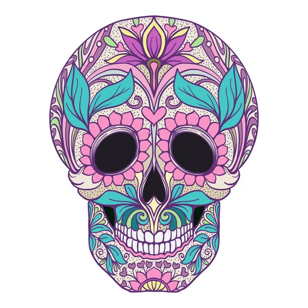 Şeker kafatası. Ölülerin günü geleneksel sembolüdür. Stoc