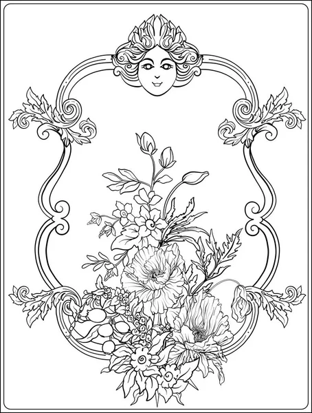 Yaz çiçek: poppy, nergis, anemon, violet, botanik s