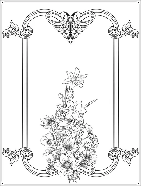 Yaz çiçek: poppy, nergis, anemon, violet, botanik s