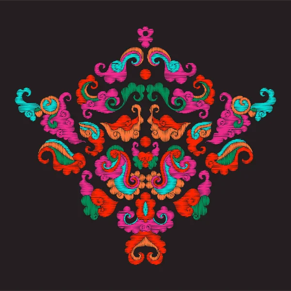 Asya tarzı nakış vintage dekor elementleri