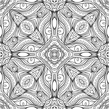 Dikişsiz desen, geometrik çiçek soyut patt ile arka plan