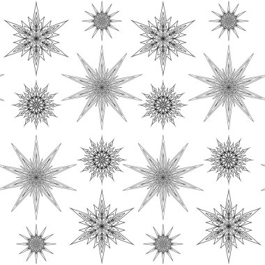 Dikişsiz desen, arka plan dekoratif yıldız ile. Stok satırı v
