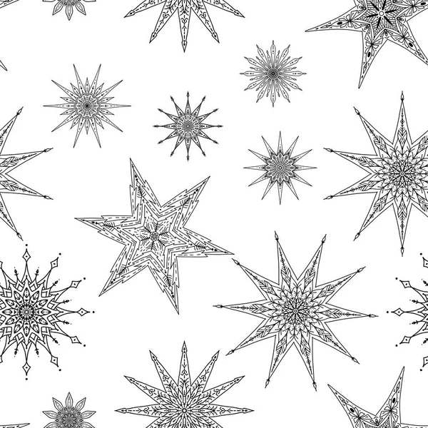 Dikişsiz desen, arka plan dekoratif yıldız ile. Stok satırı v