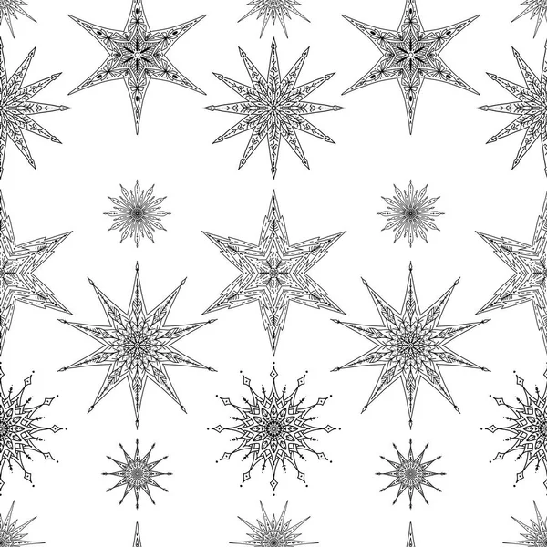 Dikişsiz desen, arka plan dekoratif yıldız ile. Stok satırı v
