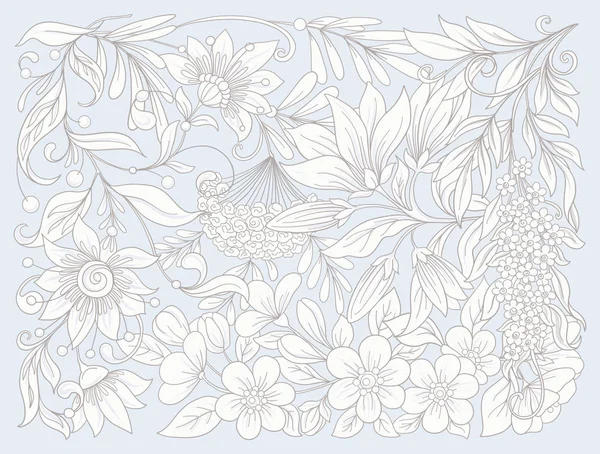 Composição floral. Flores da Primavera. Ilustração vetorial . — Vetor de Stock