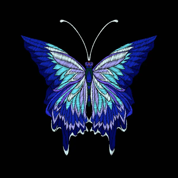 Nakış. İşlemeli tasarım öğesi kelebek - vintage St