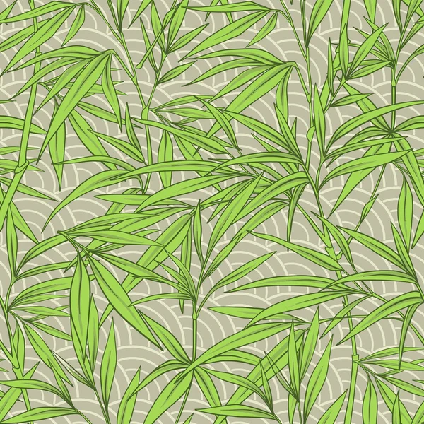 Bambu yaprakları ve Japon arpacık şubeleri ile Seamless Modeli