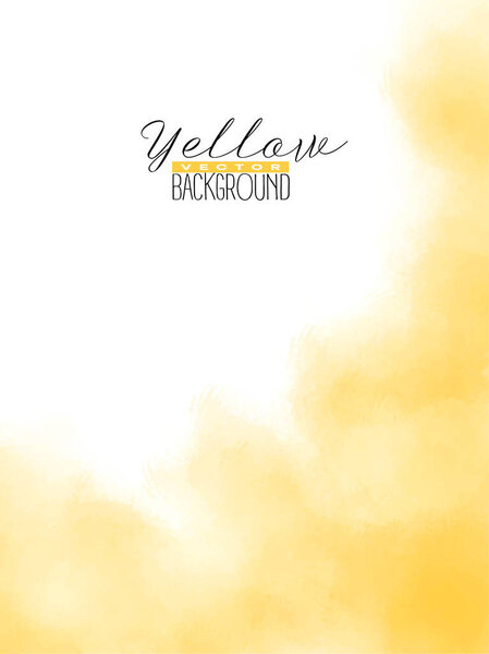 Abstract multiply colorful watercolor background in yellow color