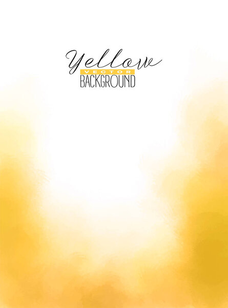 Abstract multiply colorful watercolor background in yellow color