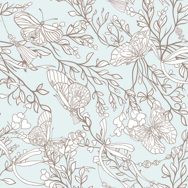 Gül. Seamless modeli. Stok satırı vector Illustrator.