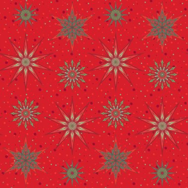 Dikişsiz desen, arka plan dekoratif yıldız ile.