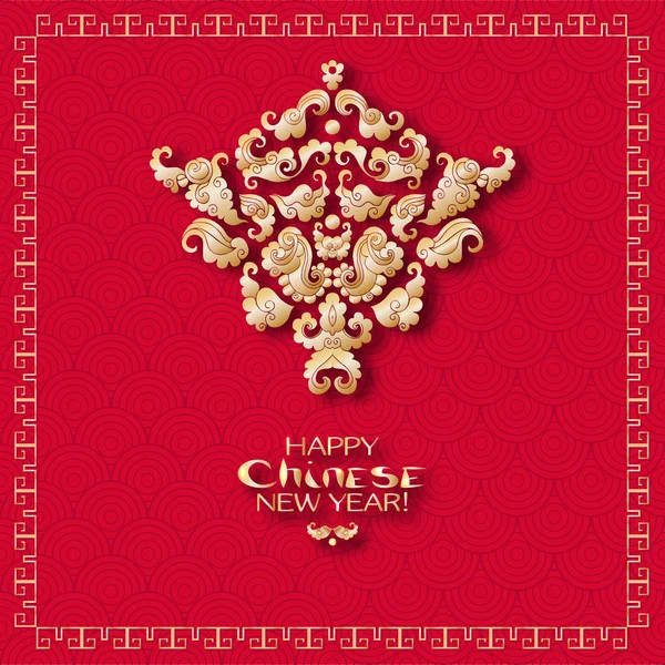 Векторная иллюстрация дизайна для празднования китайского Нового года . — стоковый вектор