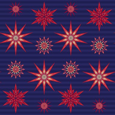 Dikişsiz desen, arka plan dekoratif yıldız ile.