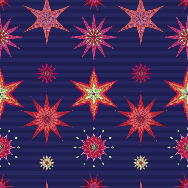 Dikişsiz desen, arka plan dekoratif yıldız ile.