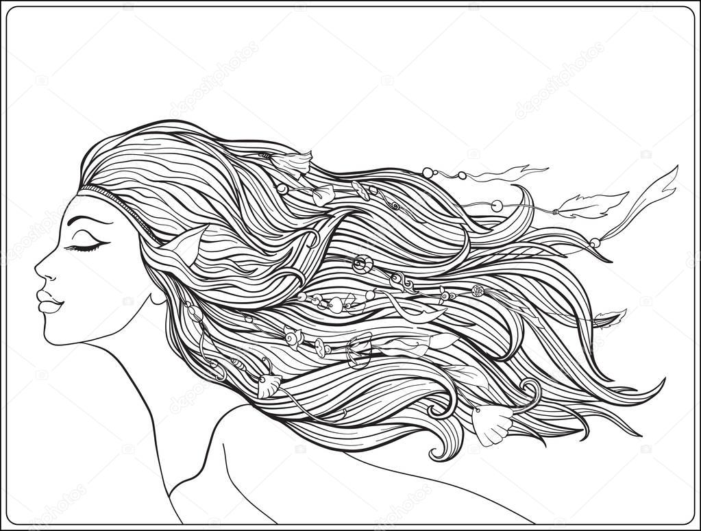 Cheveux Long Dessin  Dessin de Tresse Cheveux …  Dessin de tresse